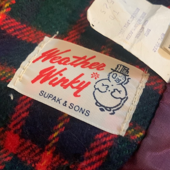 Vintage Weather Winky Plaid Wool Coat size 4T w/ hat - Picture 5 of 9